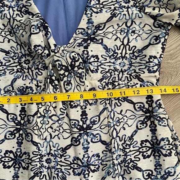 Taylor Blue Jacquard Dress size 2 - Picture 13 of 13